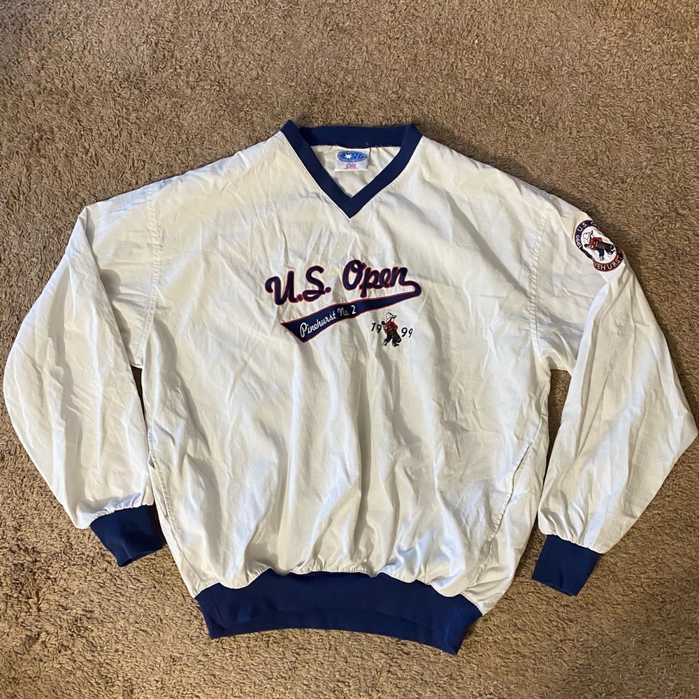 Vintage Starbus US Open Pinehurst 1999 Golf Weather Pullover Men’s Size Large